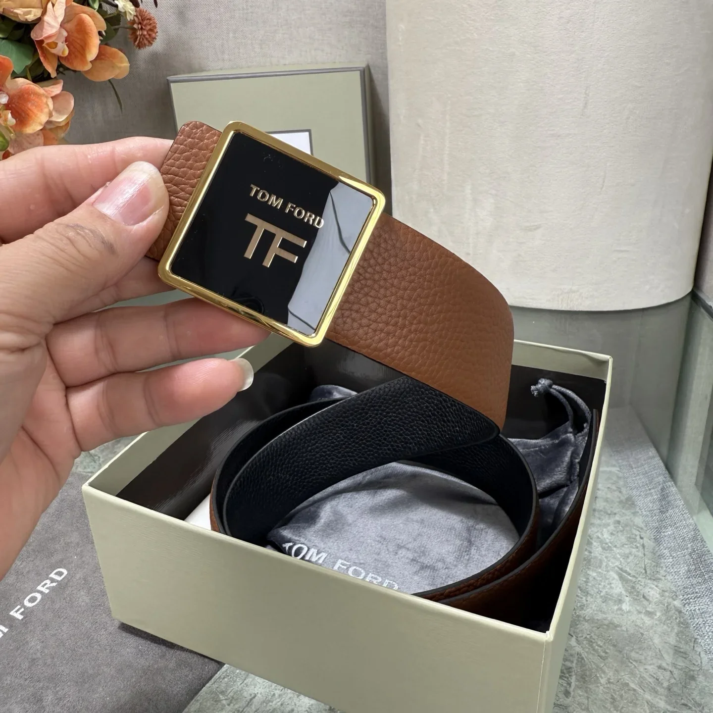 TOM FORD Belts Cowhide Leather 170202607050790 - Image 8