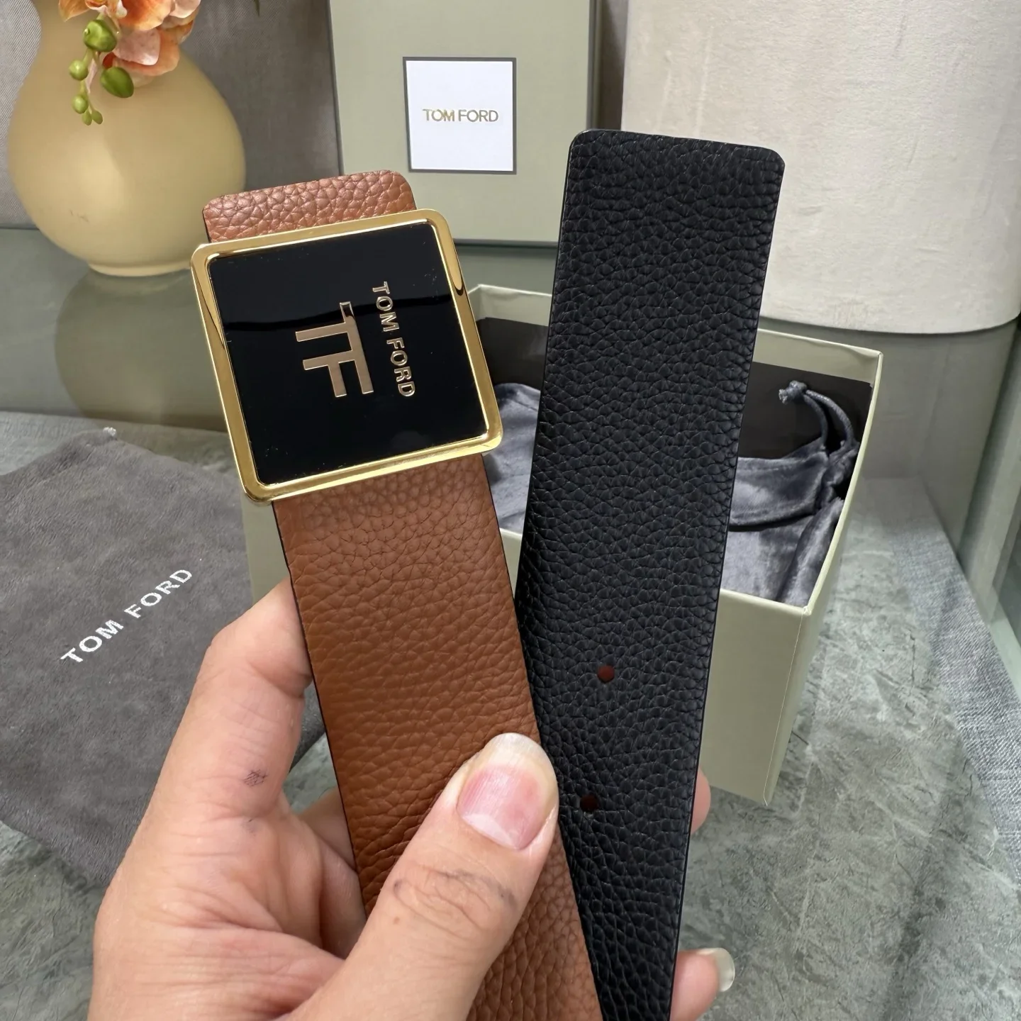 TOM FORD Belts Cowhide Leather 170202607050790 - Image 9