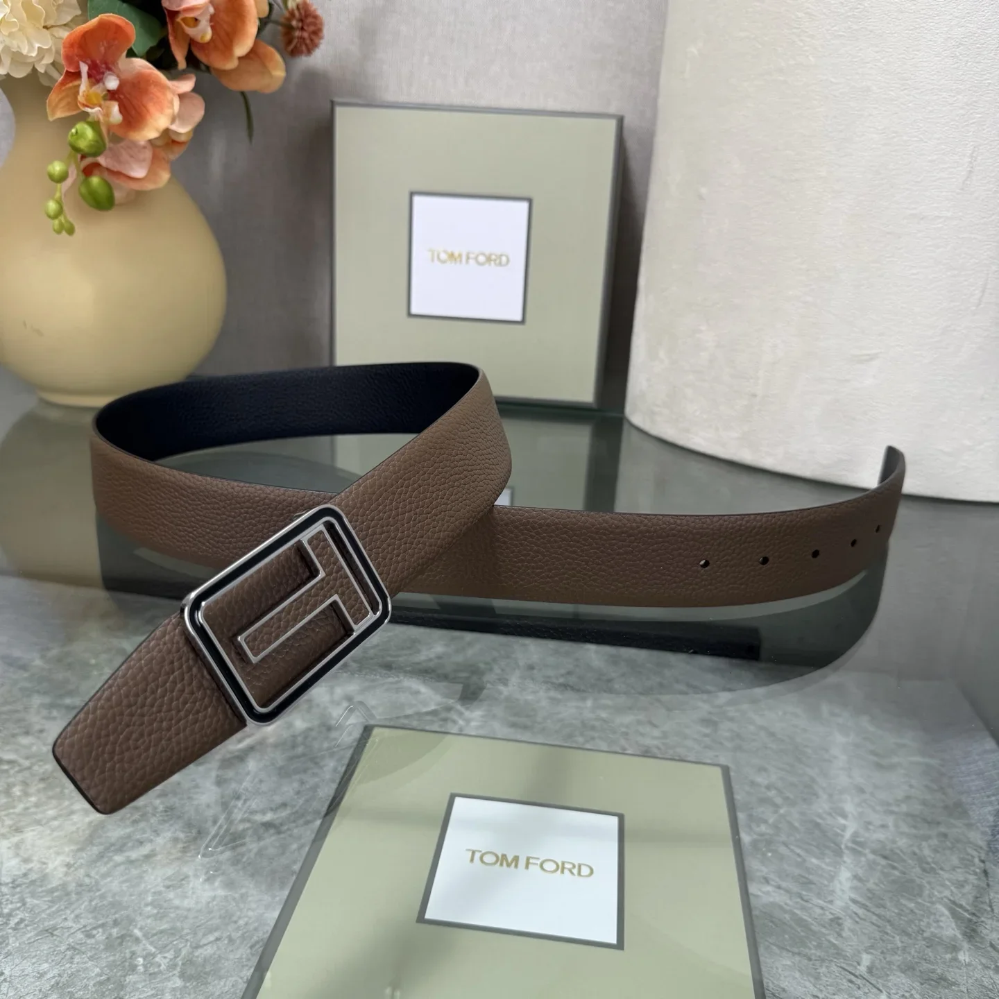 TOM FORD Belts Cowhide Leather 170202607050794 - Image 6