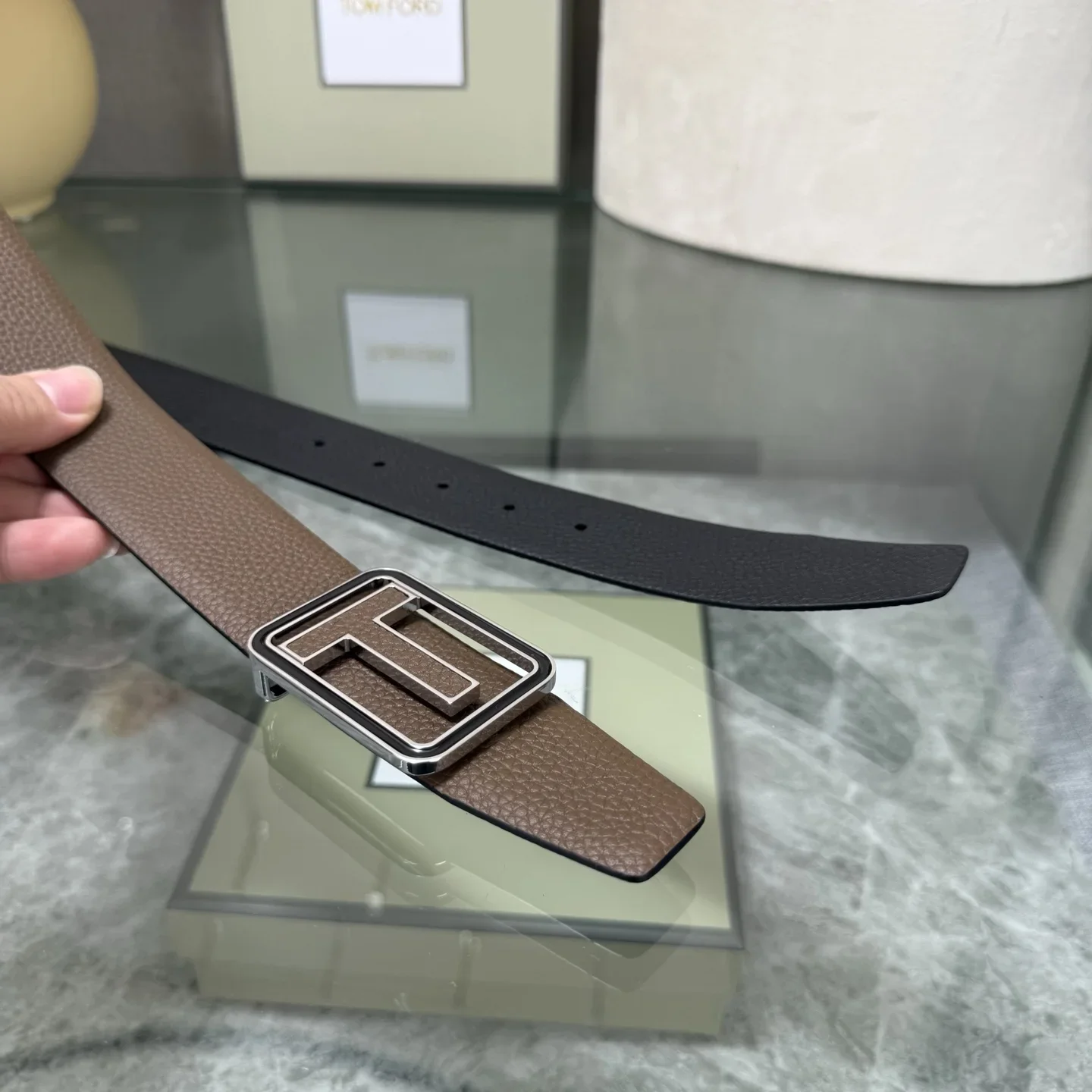 TOM FORD Belts Cowhide Leather 170202607050794 - Image 7