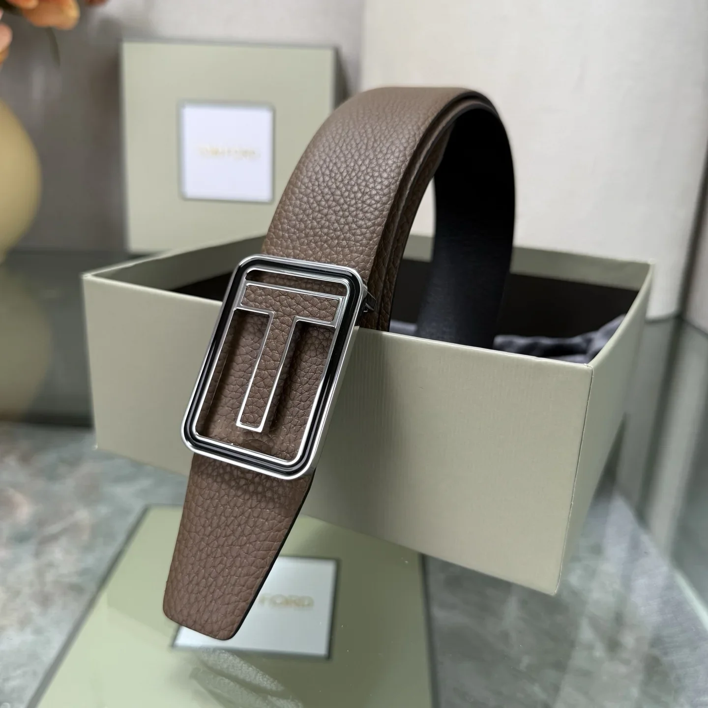 TOM FORD Belts Cowhide Leather 170202607050794 - Image 8