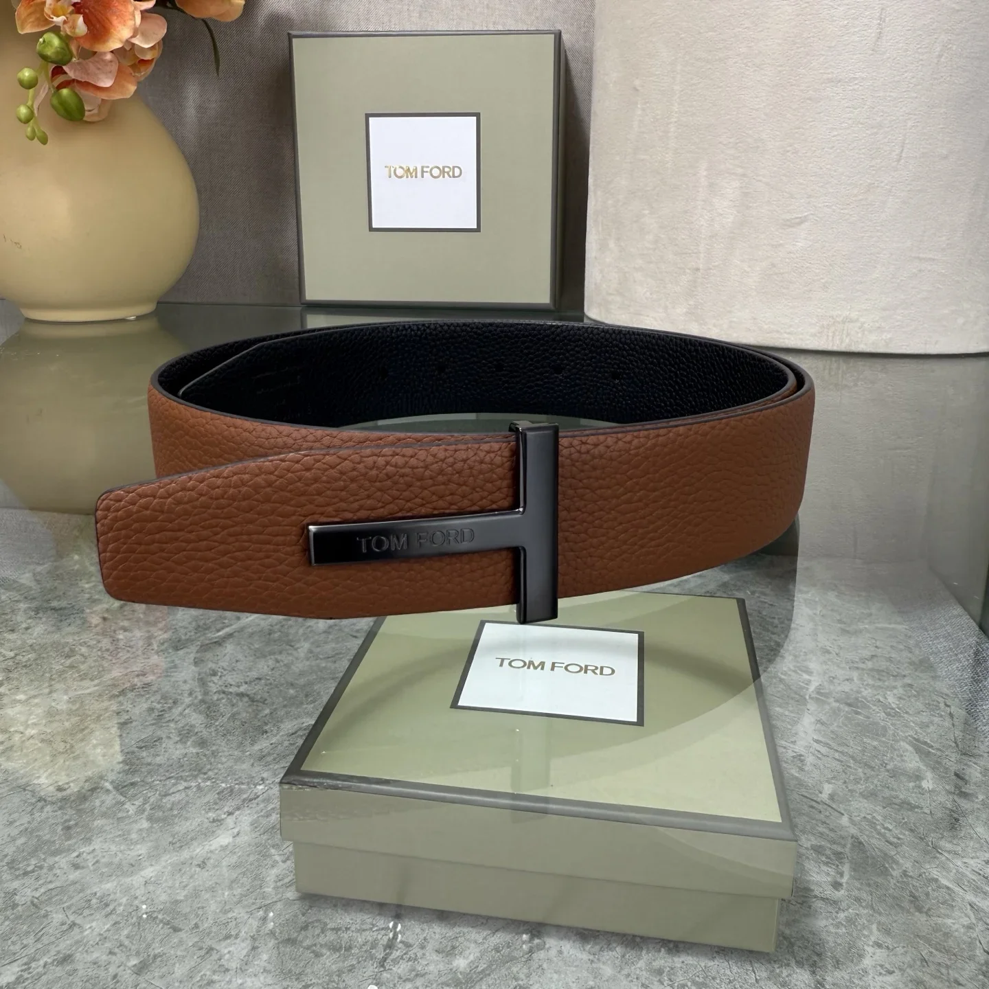 TOM FORD Belts Cowhide Leather 170202607050797 - Image 2