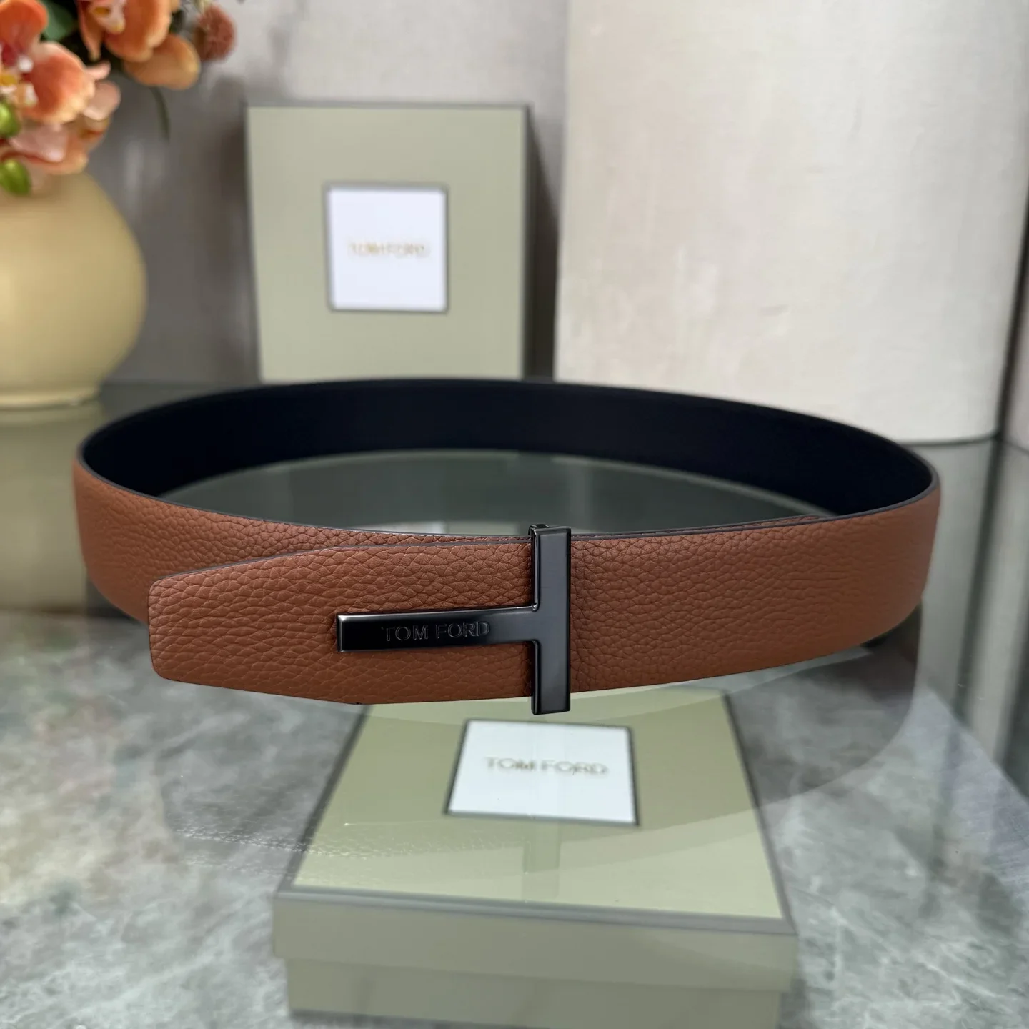 TOM FORD Belts Cowhide Leather 170202607050797 - Image 3