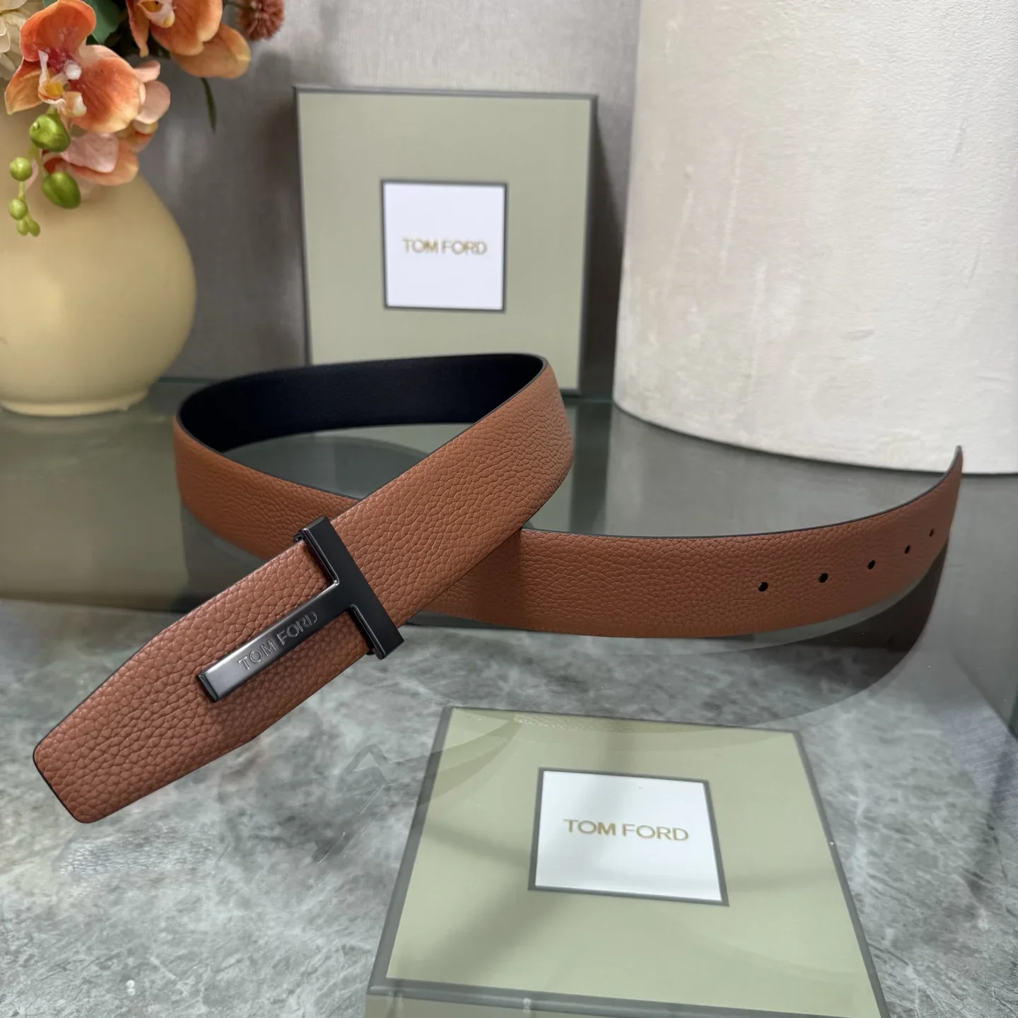 TOM FORD Belts Cowhide Leather 170202607050797 - Image 4