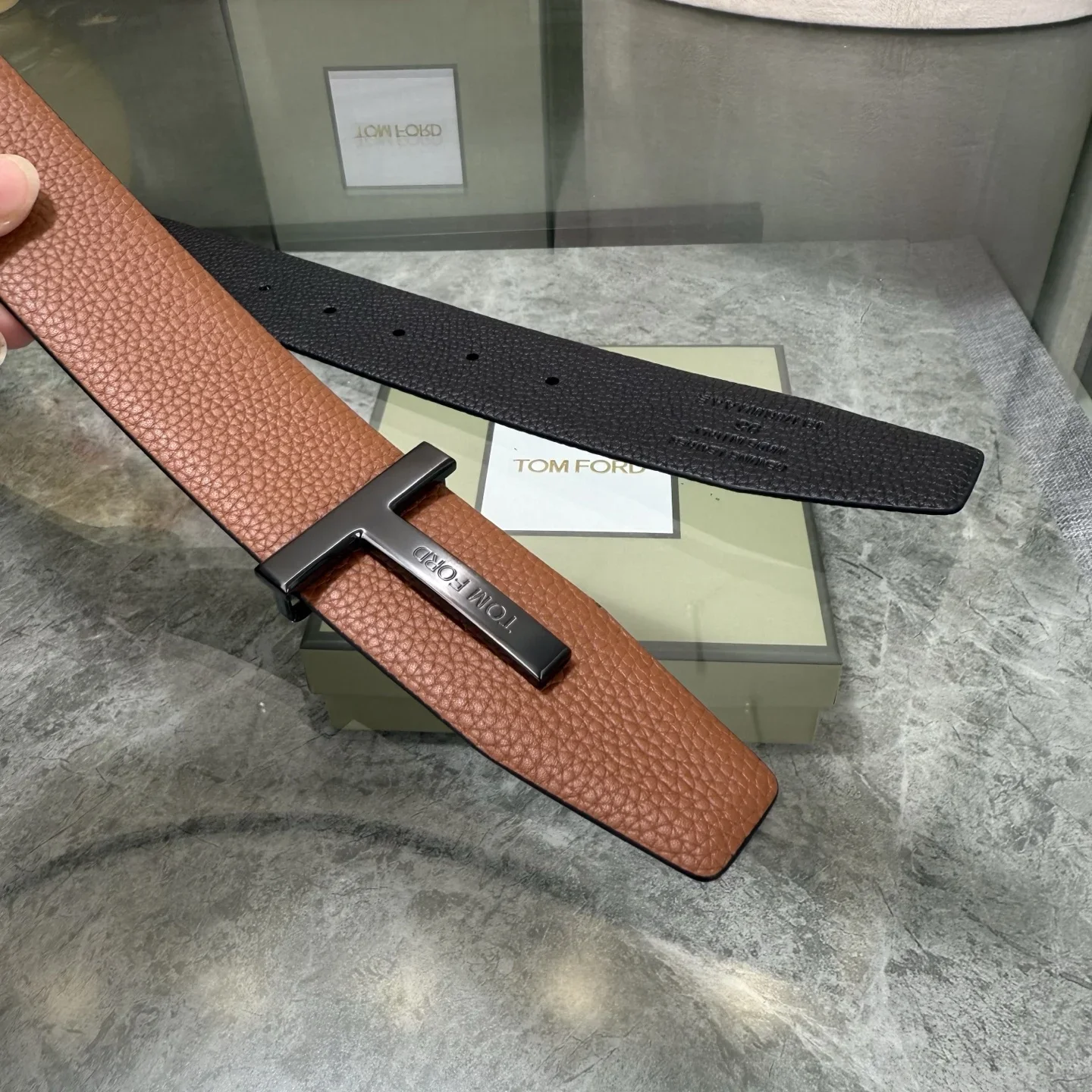 TOM FORD Belts Cowhide Leather 170202607050797 - Image 5