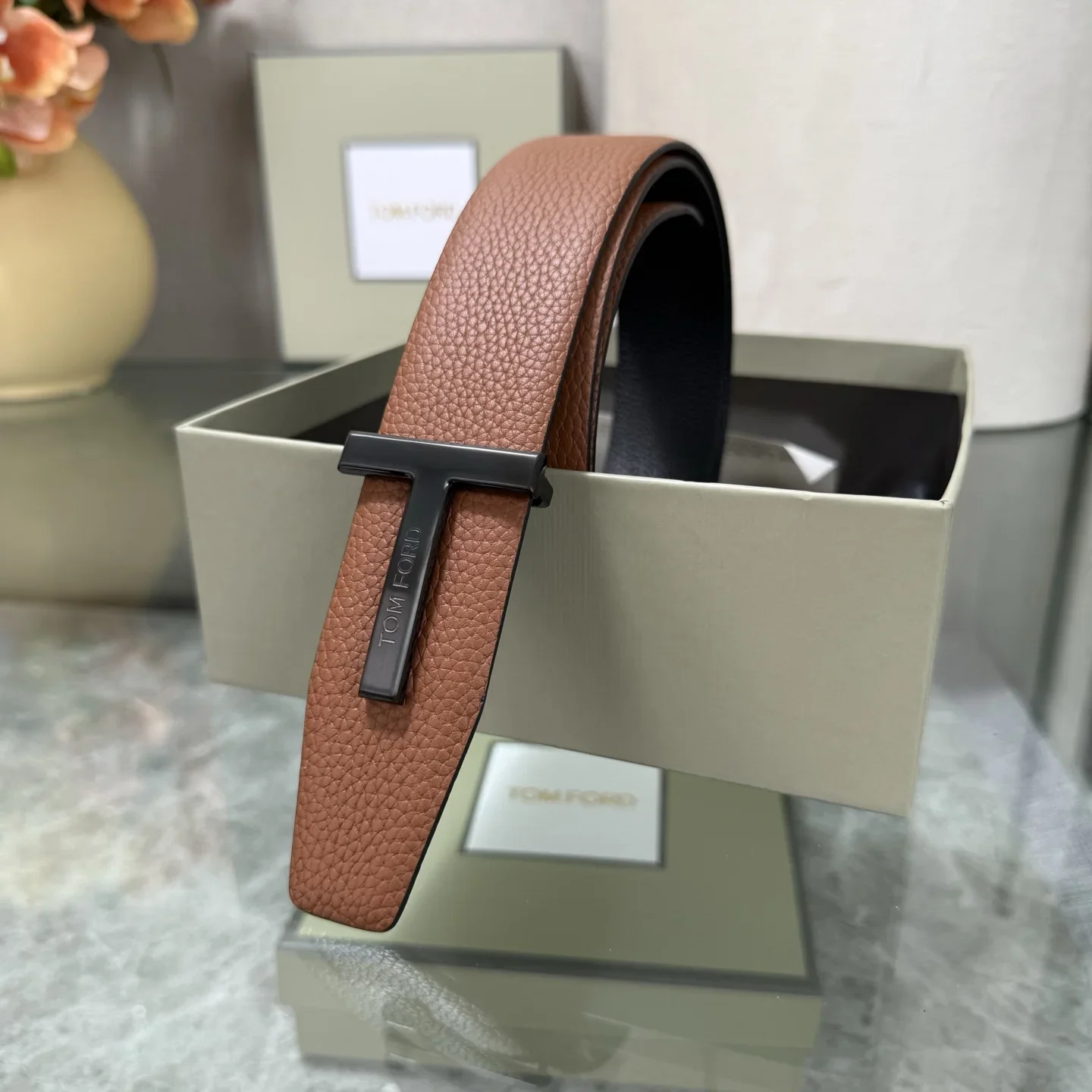 TOM FORD Belts Cowhide Leather 170202607050797 - Image 6