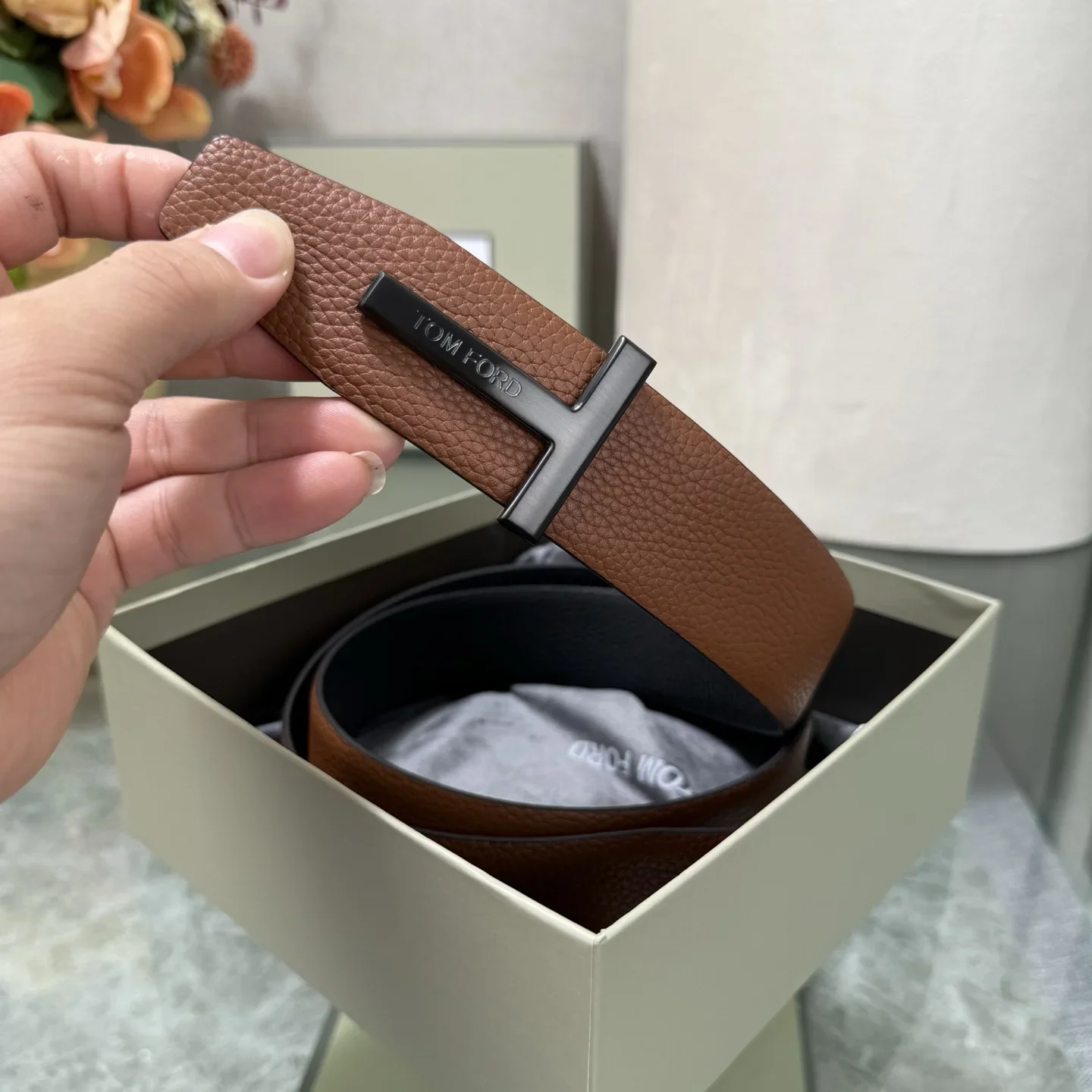 TOM FORD Belts Cowhide Leather 170202607050797 - Image 7