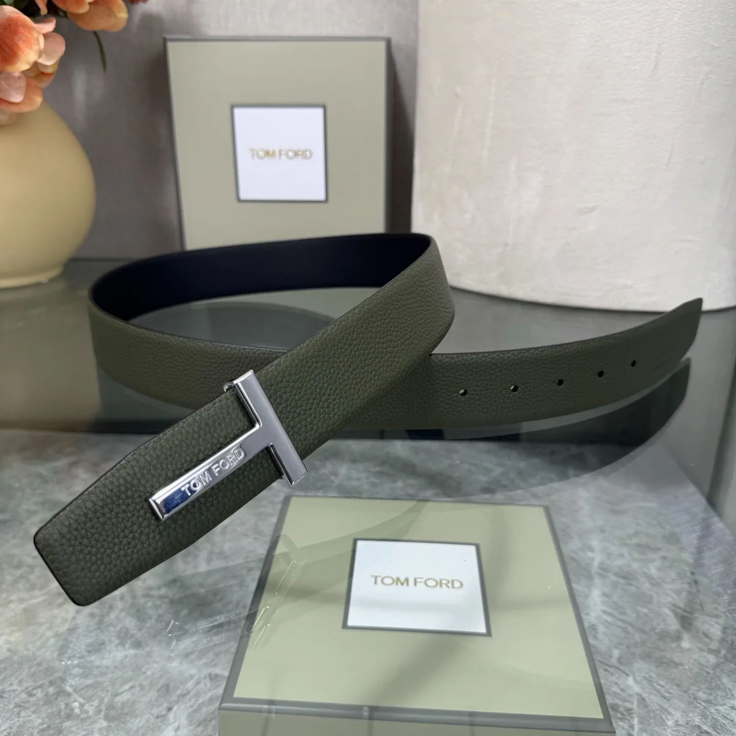 TOM FORD Belts Cowhide Leather 170202607050805 - Image 4