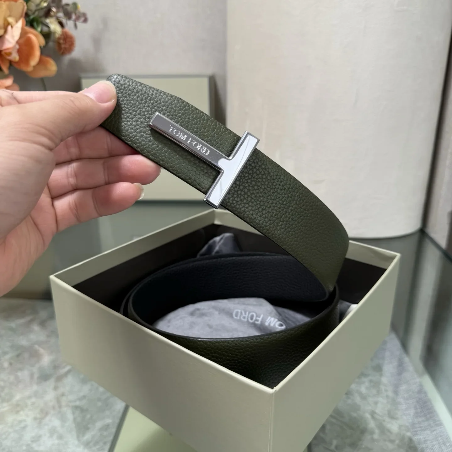 TOM FORD Belts Cowhide Leather 170202607050805 - Image 7