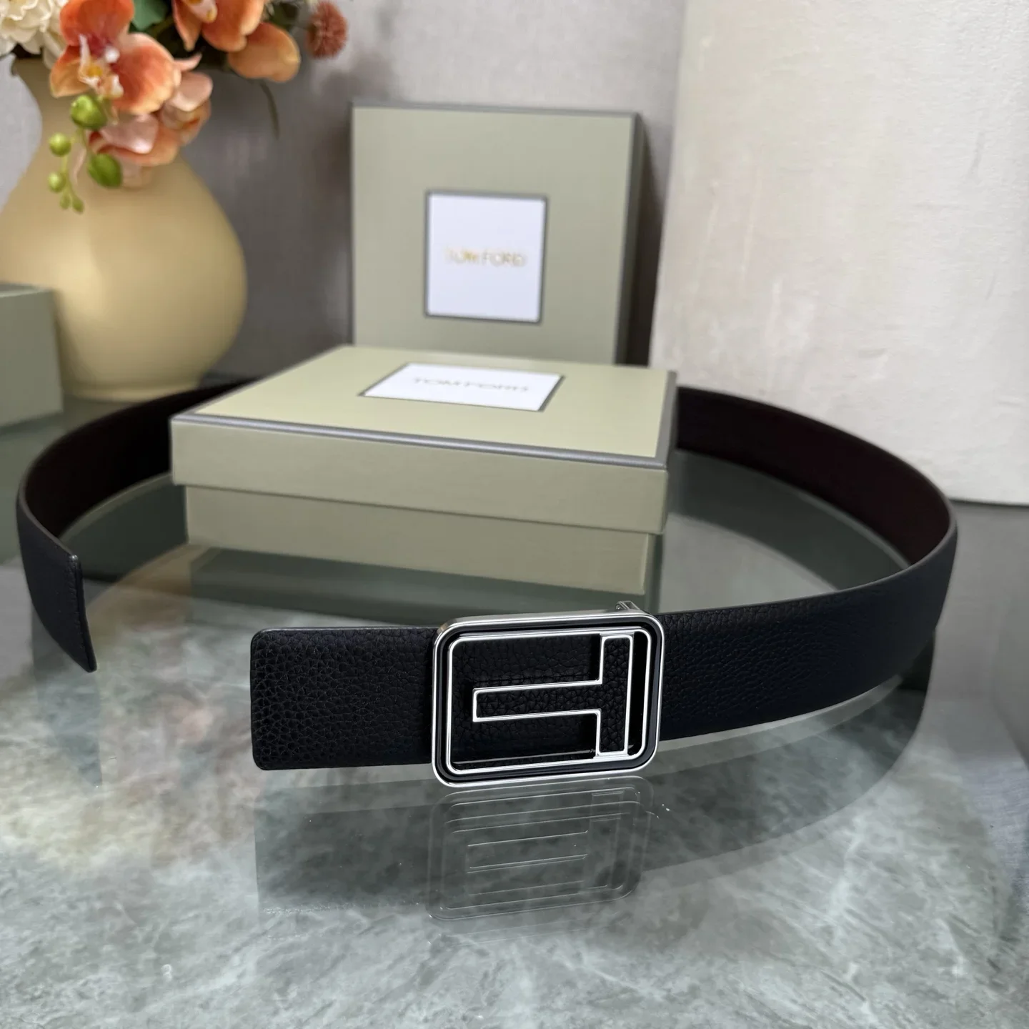 TOM FORD Belts Full Grain Leather 170202607050777 - Image 3