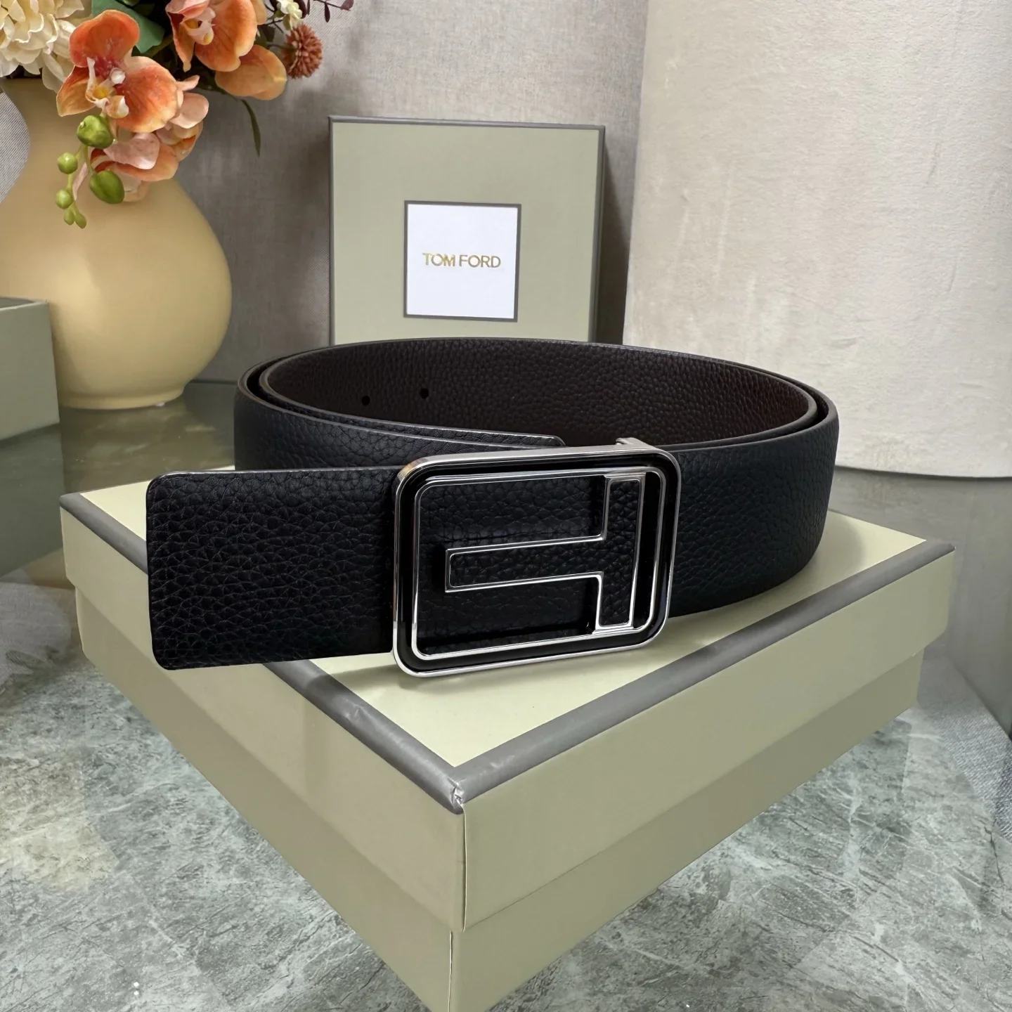 TOM FORD Belts Full Grain Leather 170202607050777 - Image 4