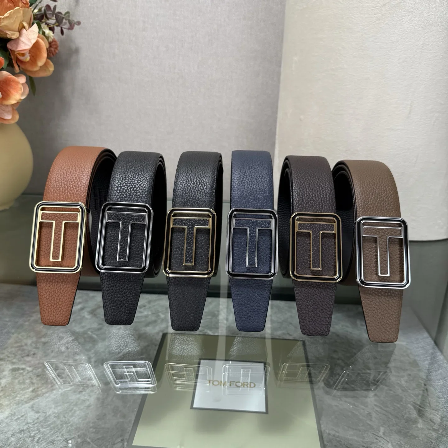 TOM FORD Belts Top Grain Leather 170202607050795