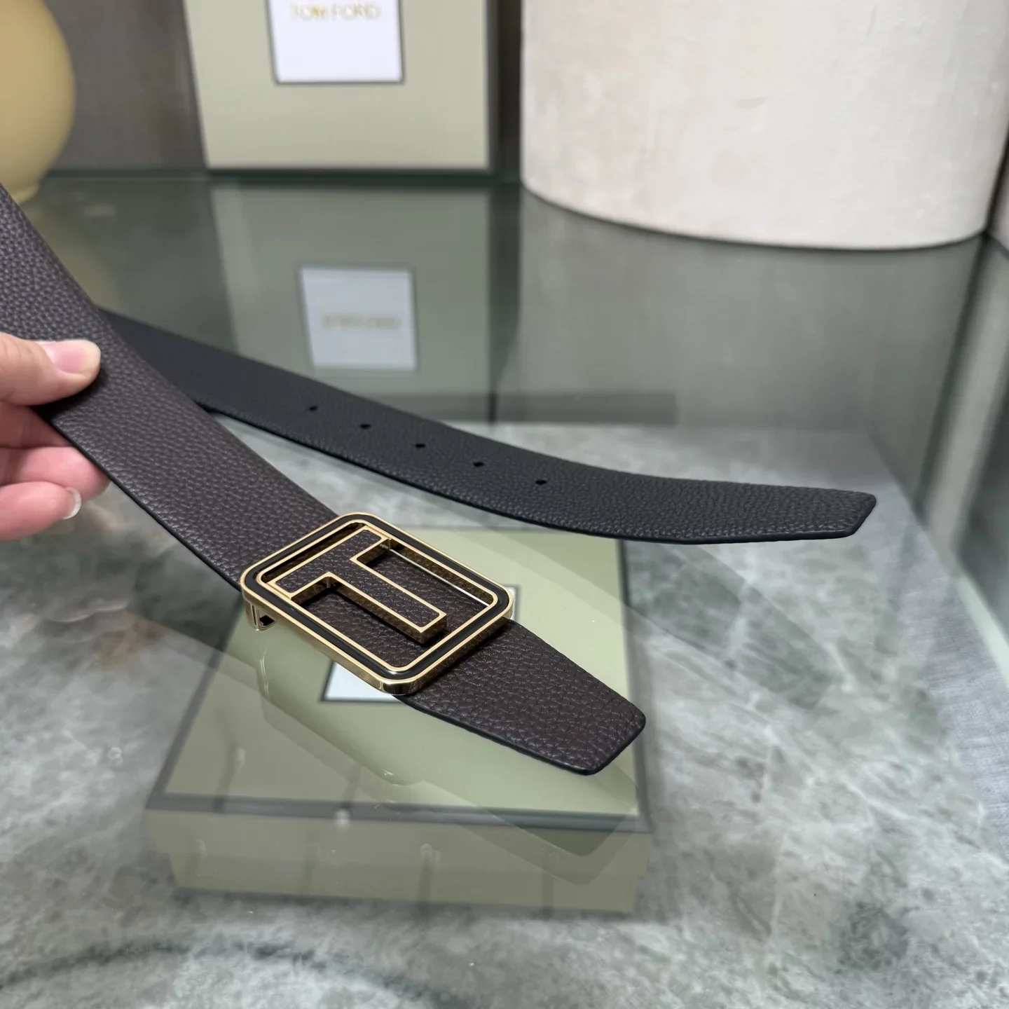 TOM FORD Belts Top Grain Leather 170202607050795 - Image 5