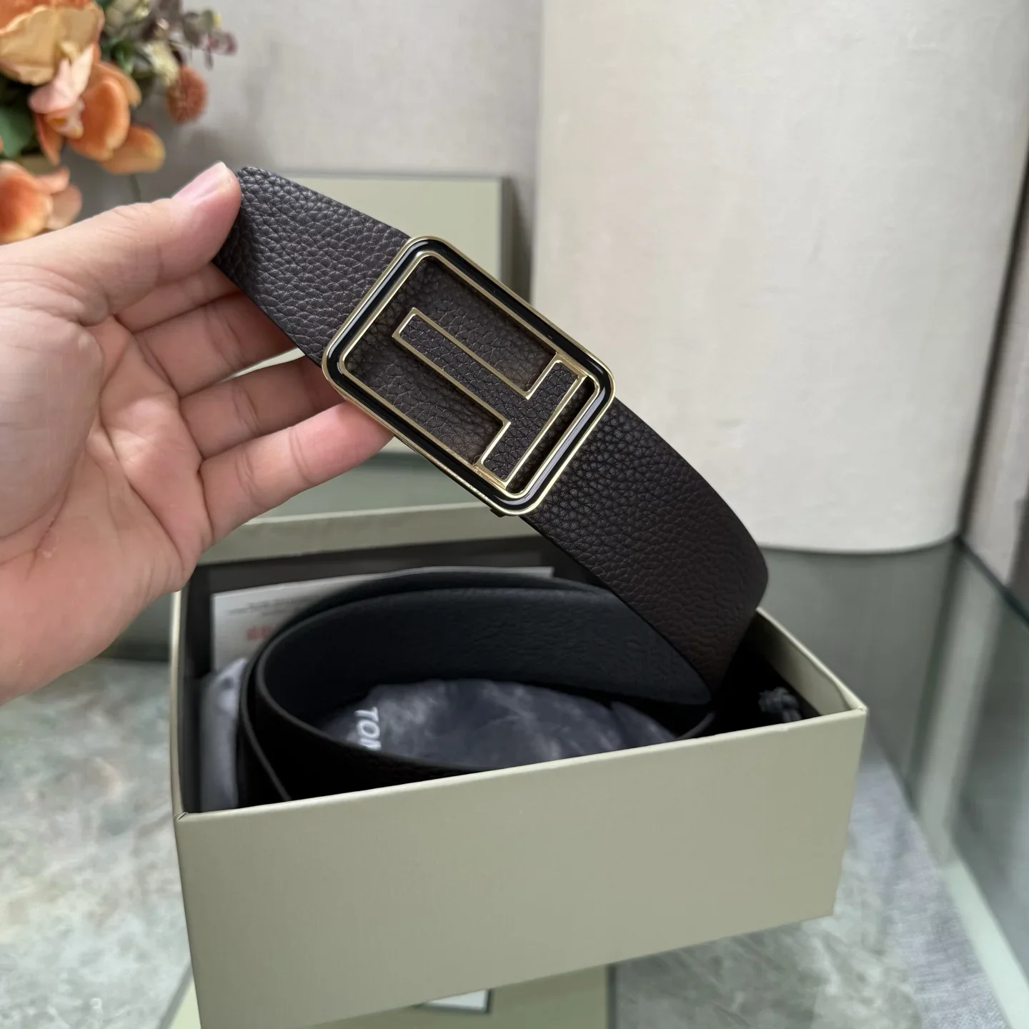 TOM FORD Belts Top Grain Leather 170202607050795 - Image 7