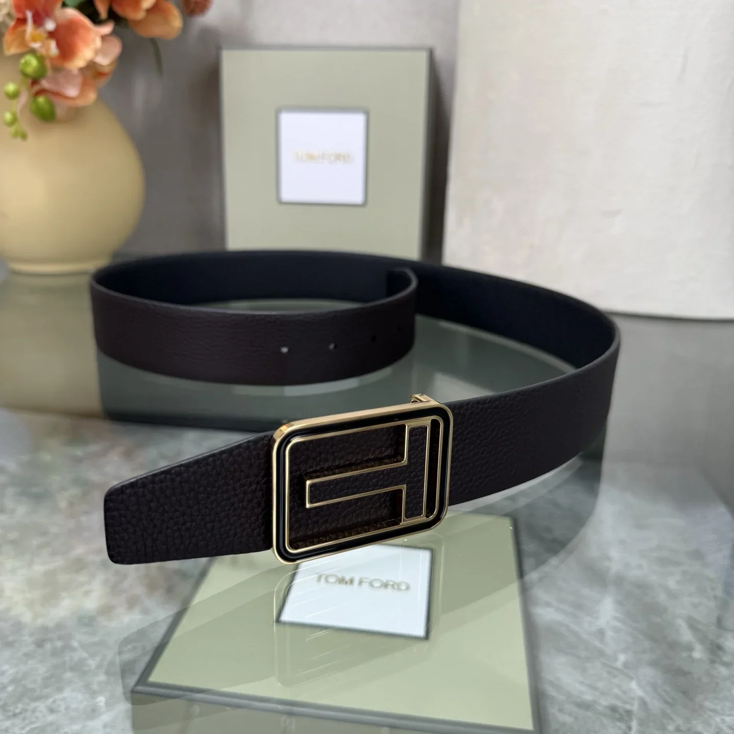 TOM FORD Belts Top Grain Leather 170202607050795 - Image 8
