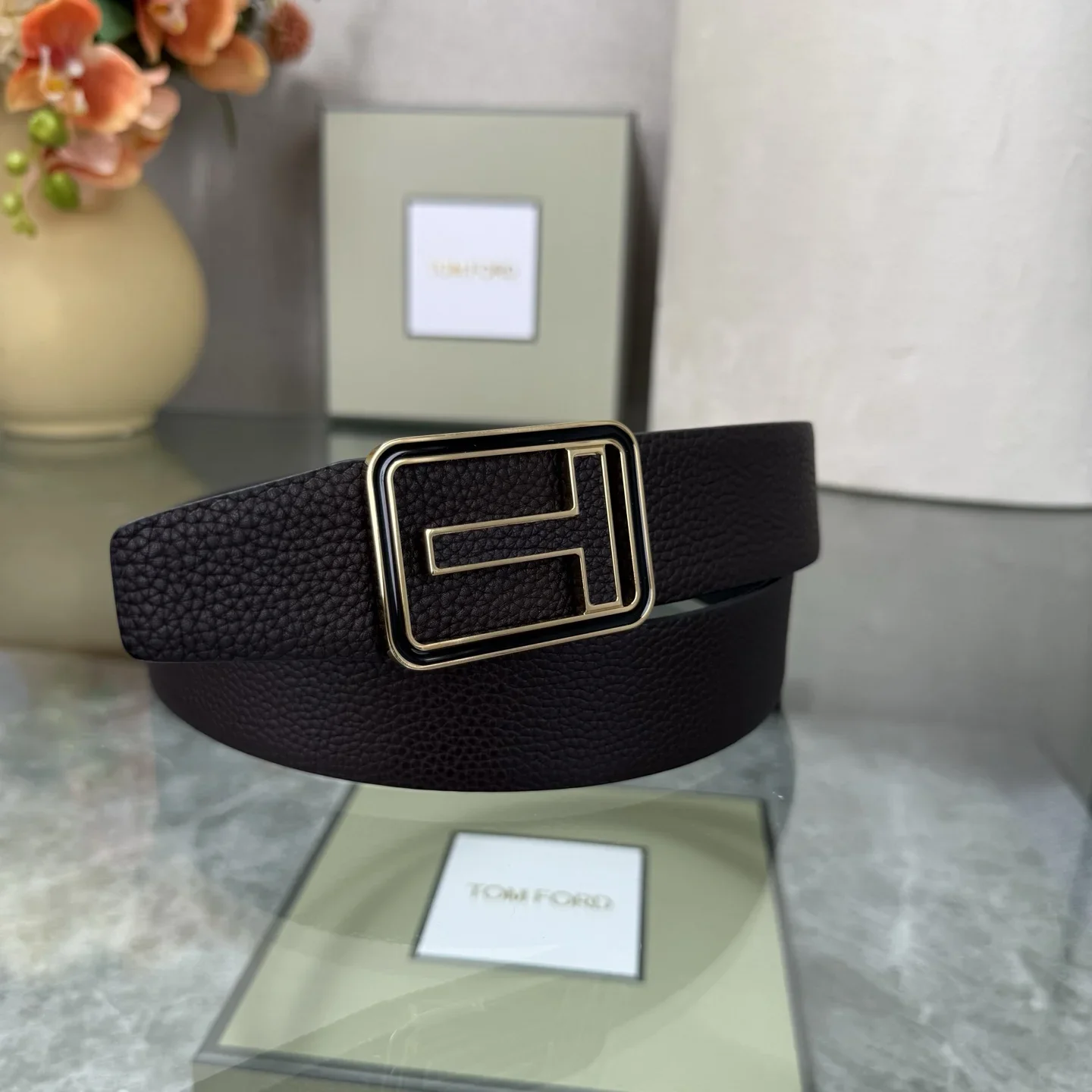TOM FORD Belts Top Grain Leather 170202607050795 - Image 9