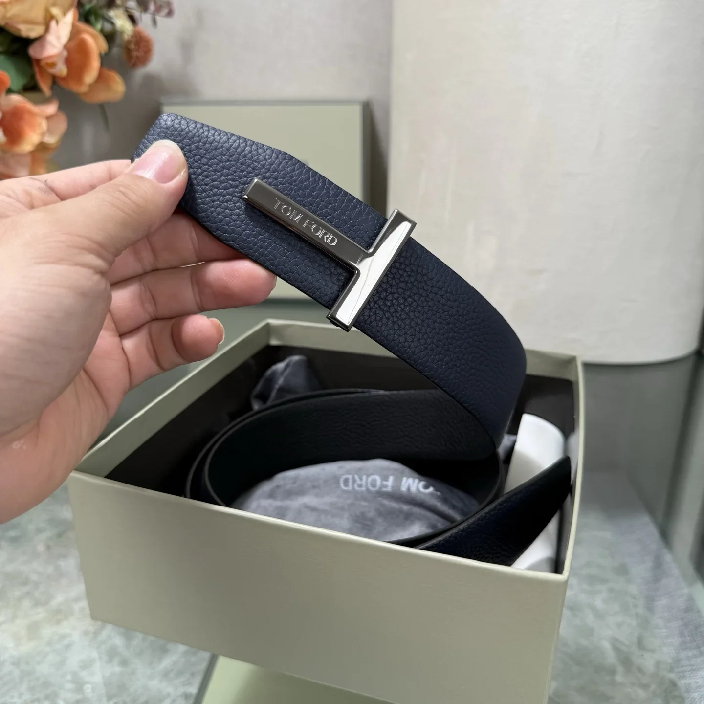 TOM FORD Belts Top Grain Leather 170202607050796 - Image 7
