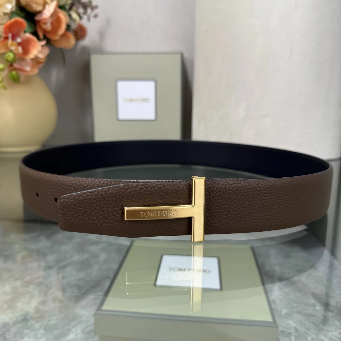 TOM FORD Belts Top Grain Leather 170202607050798 - Image 3