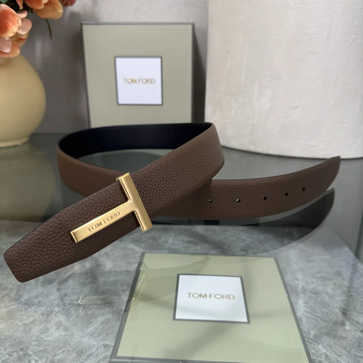 TOM FORD Belts Top Grain Leather 170202607050798 - Image 4