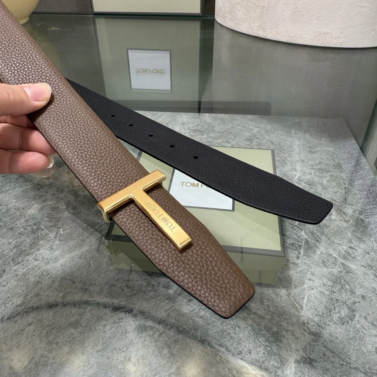 TOM FORD Belts Top Grain Leather 170202607050798 - Image 5