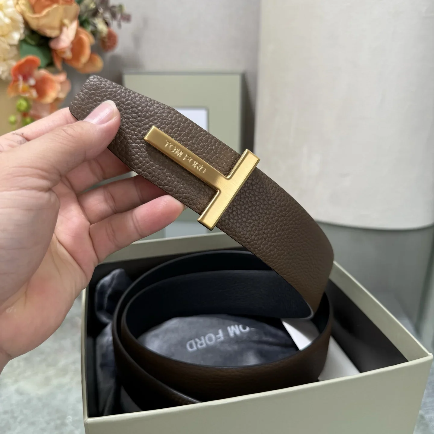 TOM FORD Belts Top Grain Leather 170202607050798 - Image 7