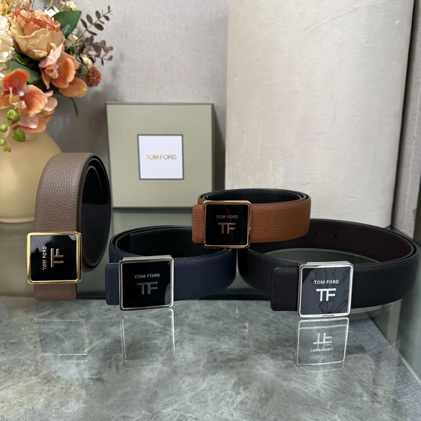 TOM FORD Belts Top Grain Leather 170202607050807