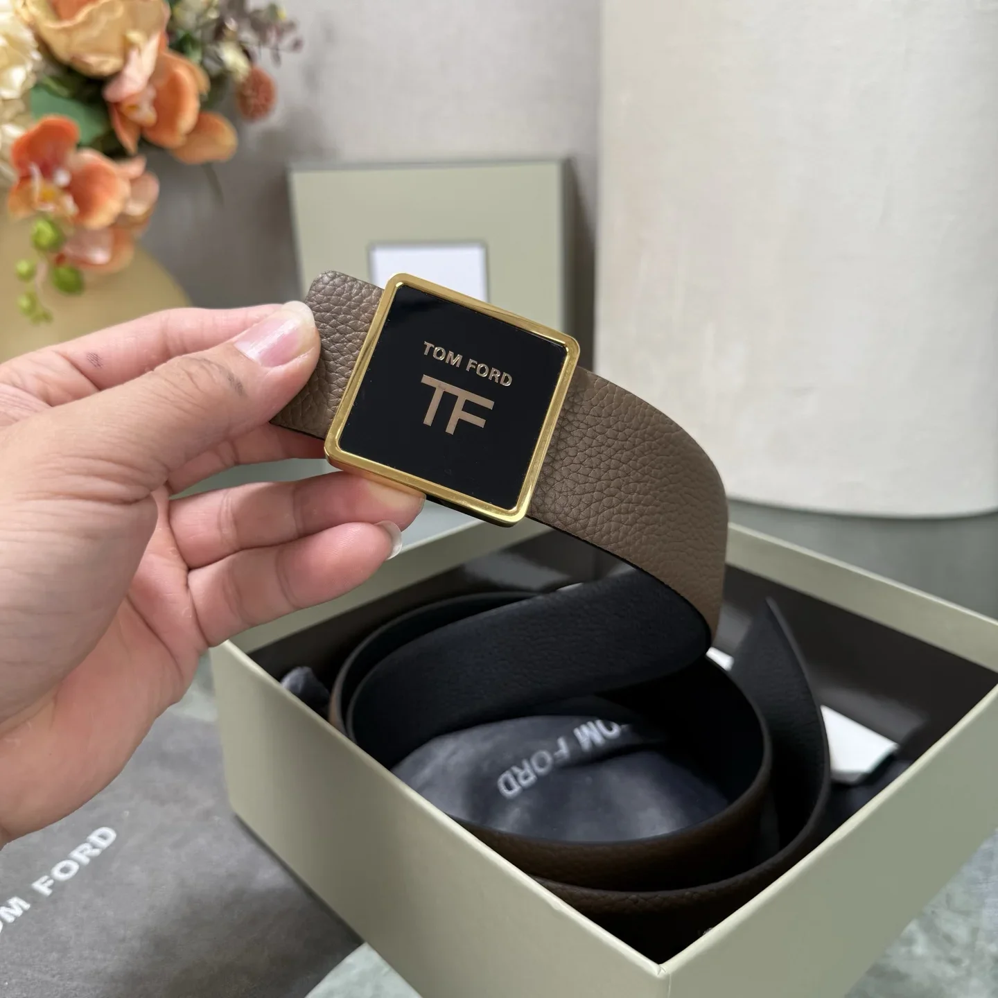 TOM FORD Belts Top Grain Leather 170202607050807 - Image 7