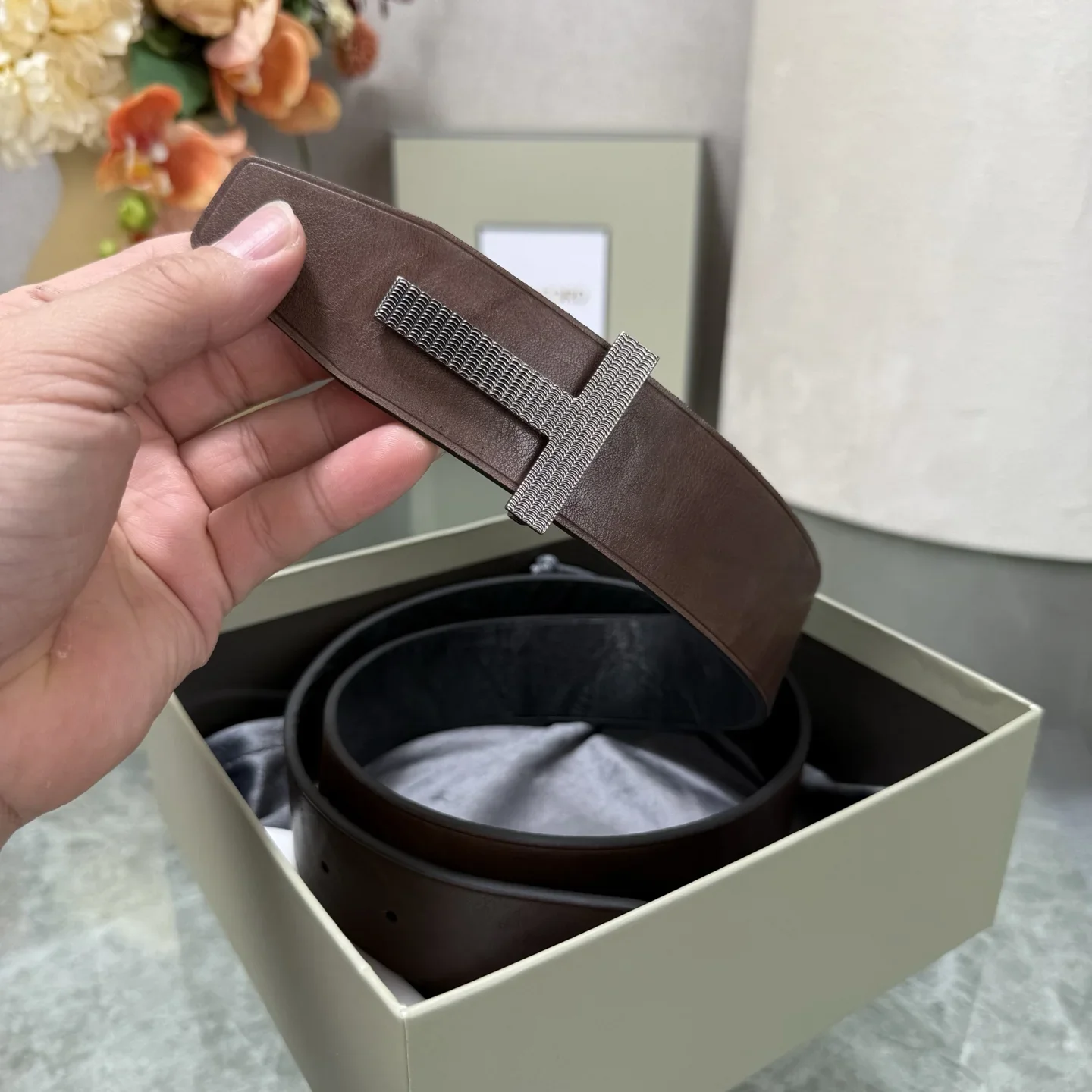 TOM FORD Belts Top Grain Leather 180202607050787 - Image 5
