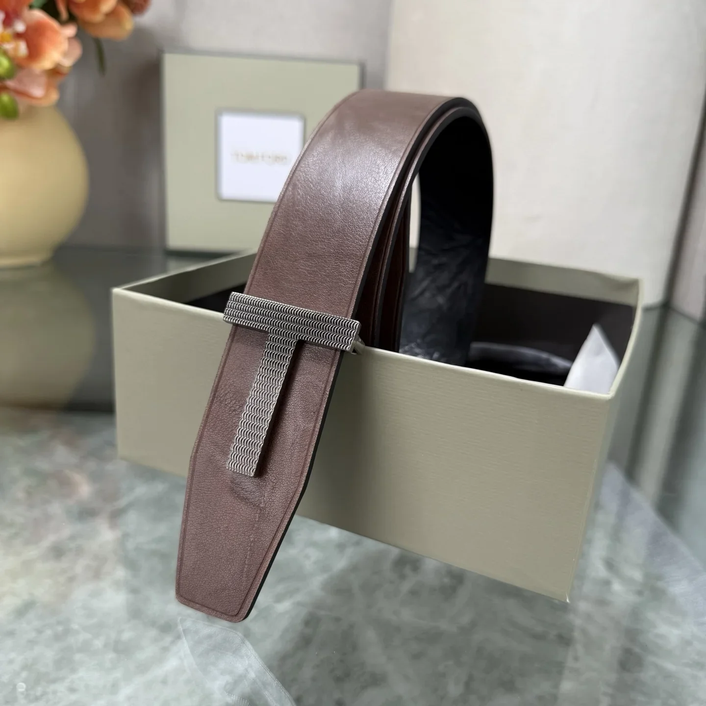 TOM FORD Belts Top Grain Leather 180202607050787 - Image 6