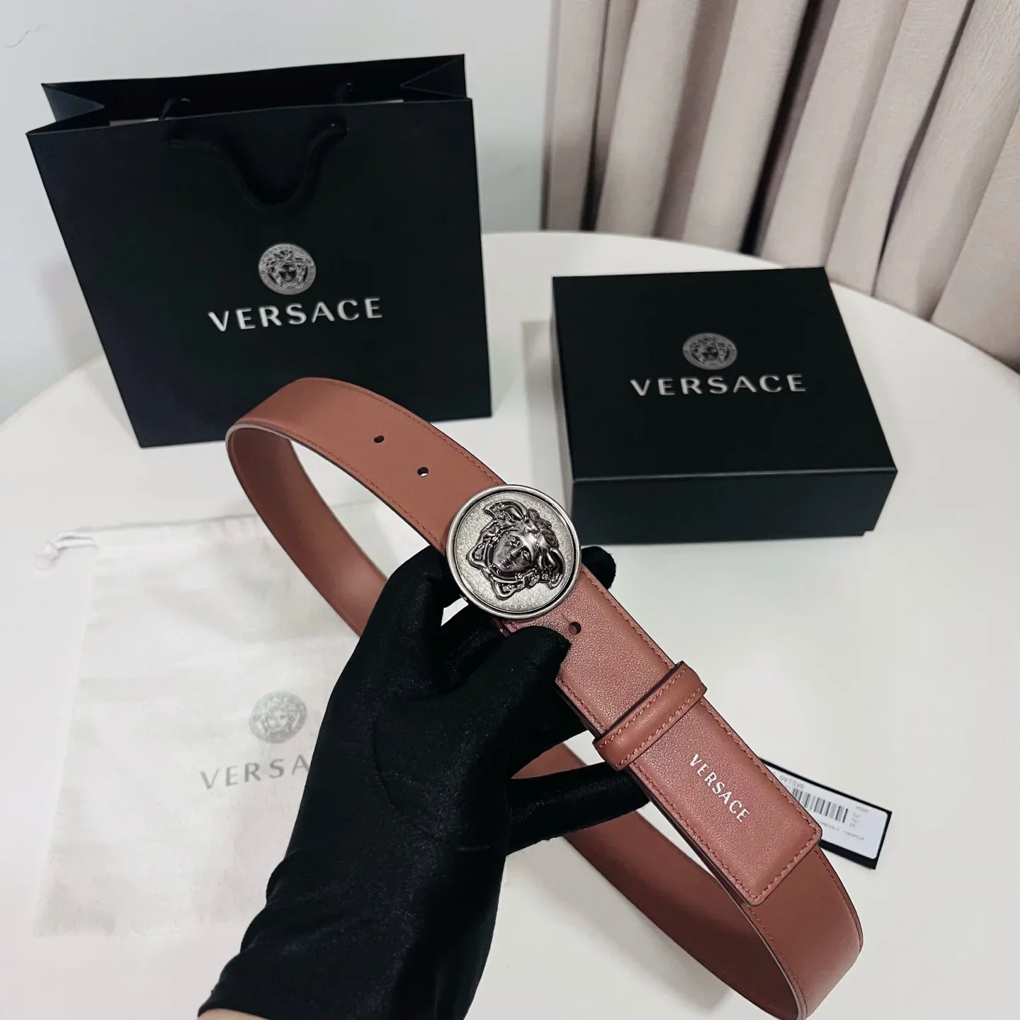VERSACE Belts Calfskin Leather 180202607050840 - Image 3