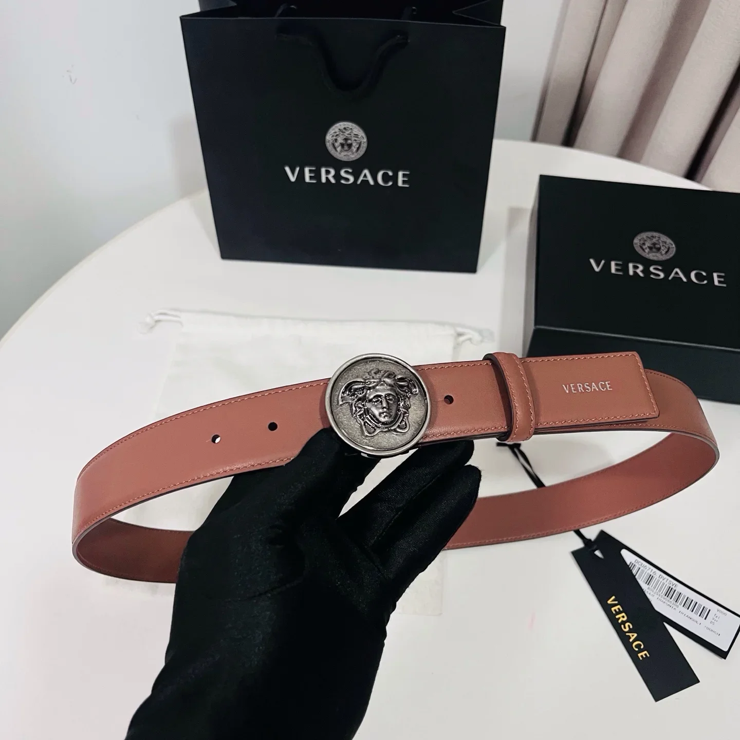 VERSACE Belts Calfskin Leather 180202607050840 - Image 5