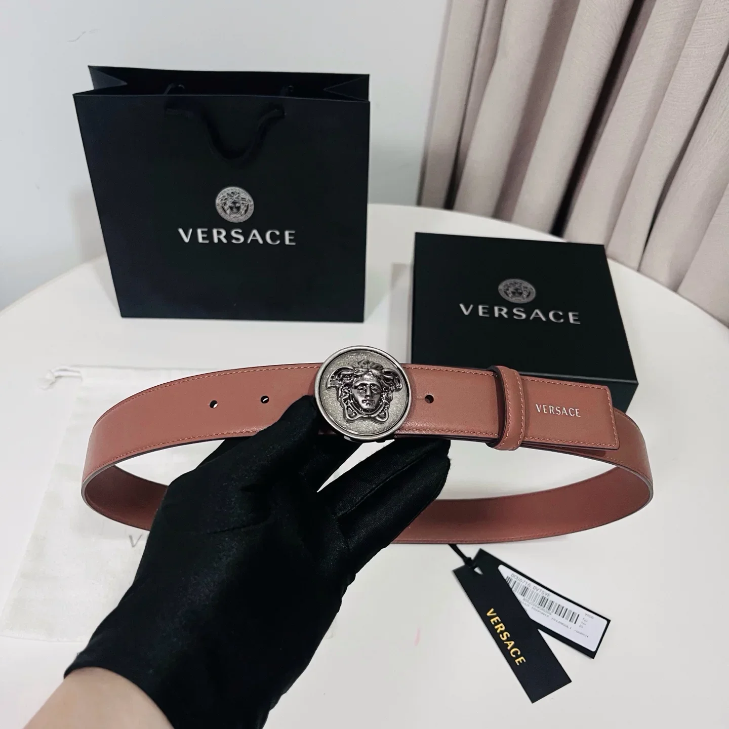 VERSACE Belts Calfskin Leather 180202607050840 - Image 6