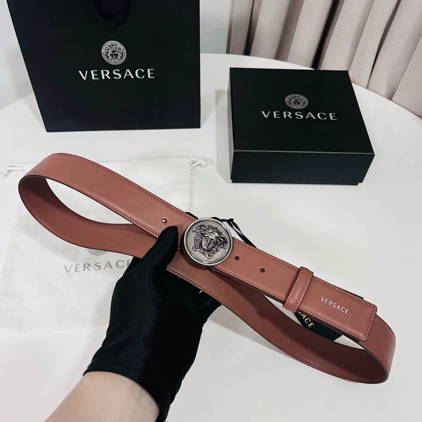 VERSACE Belts Calfskin Leather 180202607050840 - Image 7