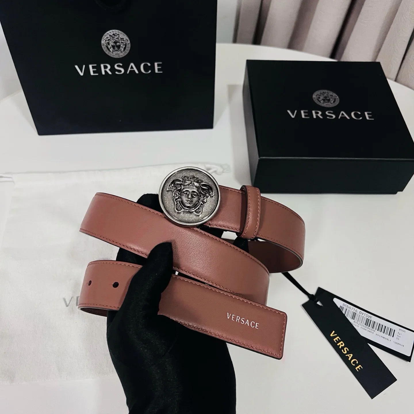 VERSACE Belts Calfskin Leather 180202607050840 - Image 8