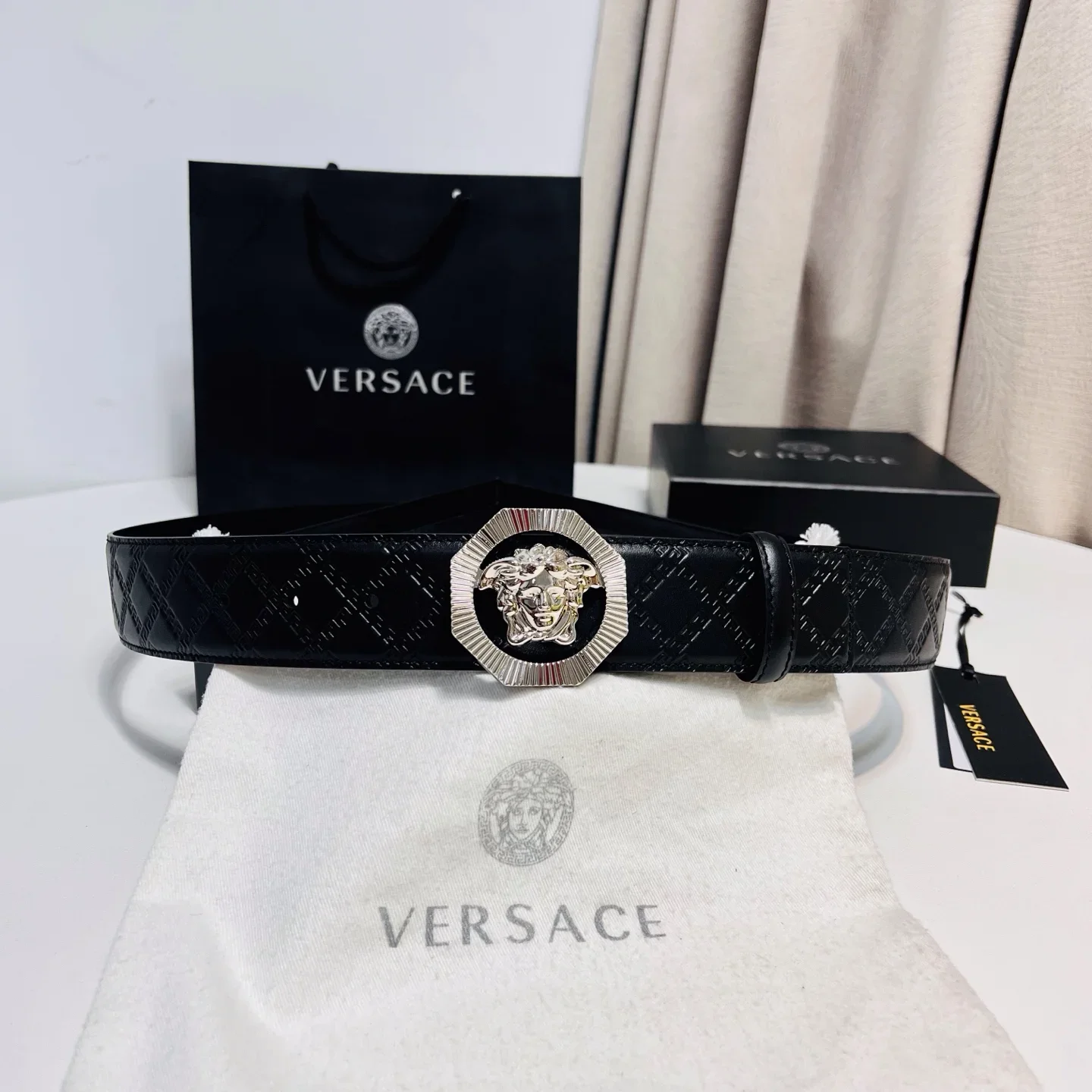 VERSACE Belts Leather 4.0cm Width 160202607050845