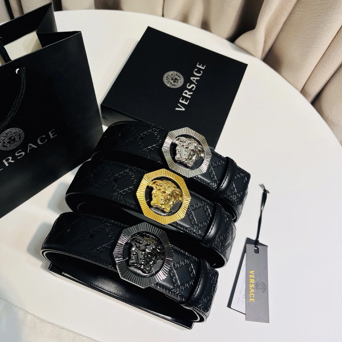 VERSACE Belts Leather 4.0cm Width 160202607050845 - Image 9