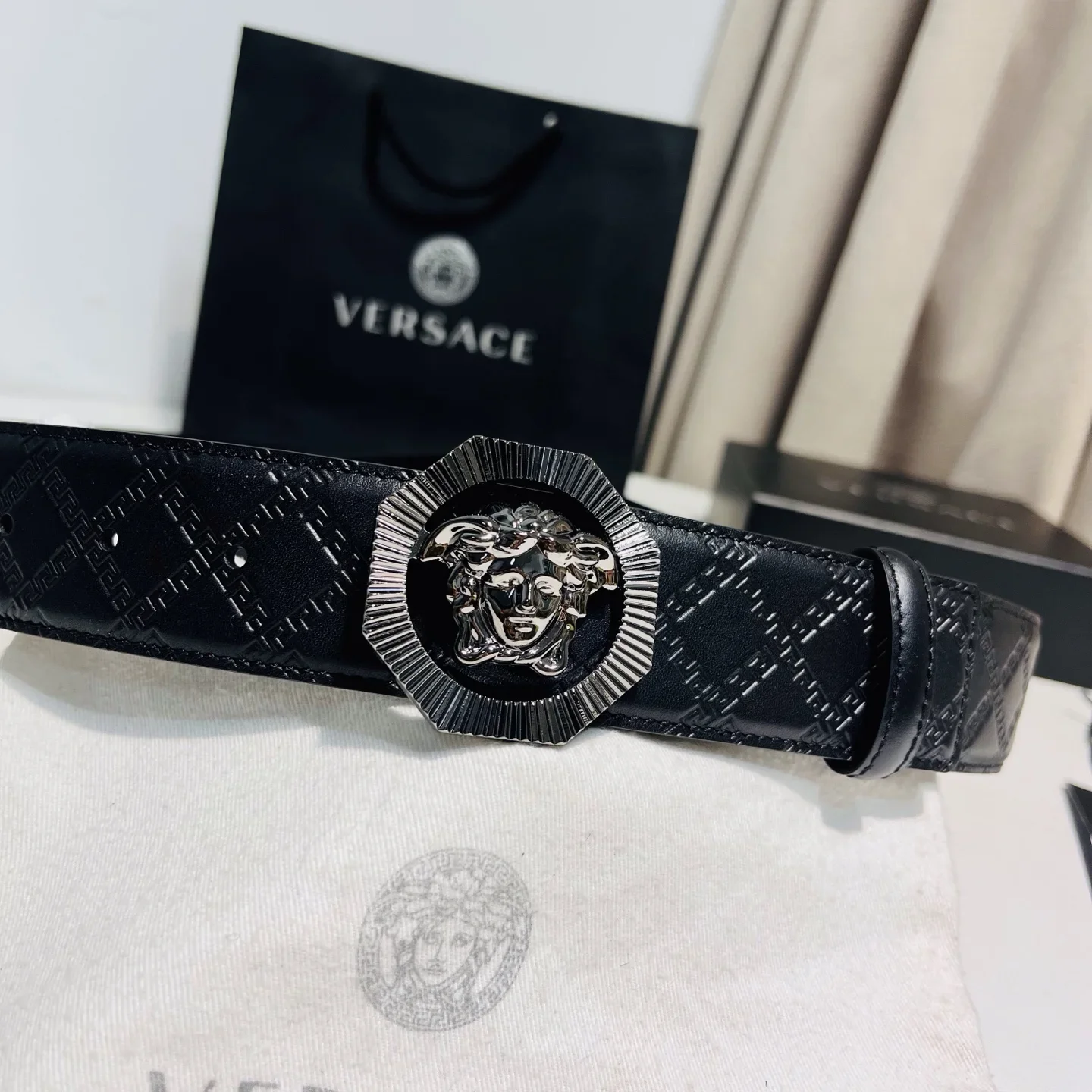 VERSACE Belts Leather 4.0cm Width 160202607050846 - Image 2