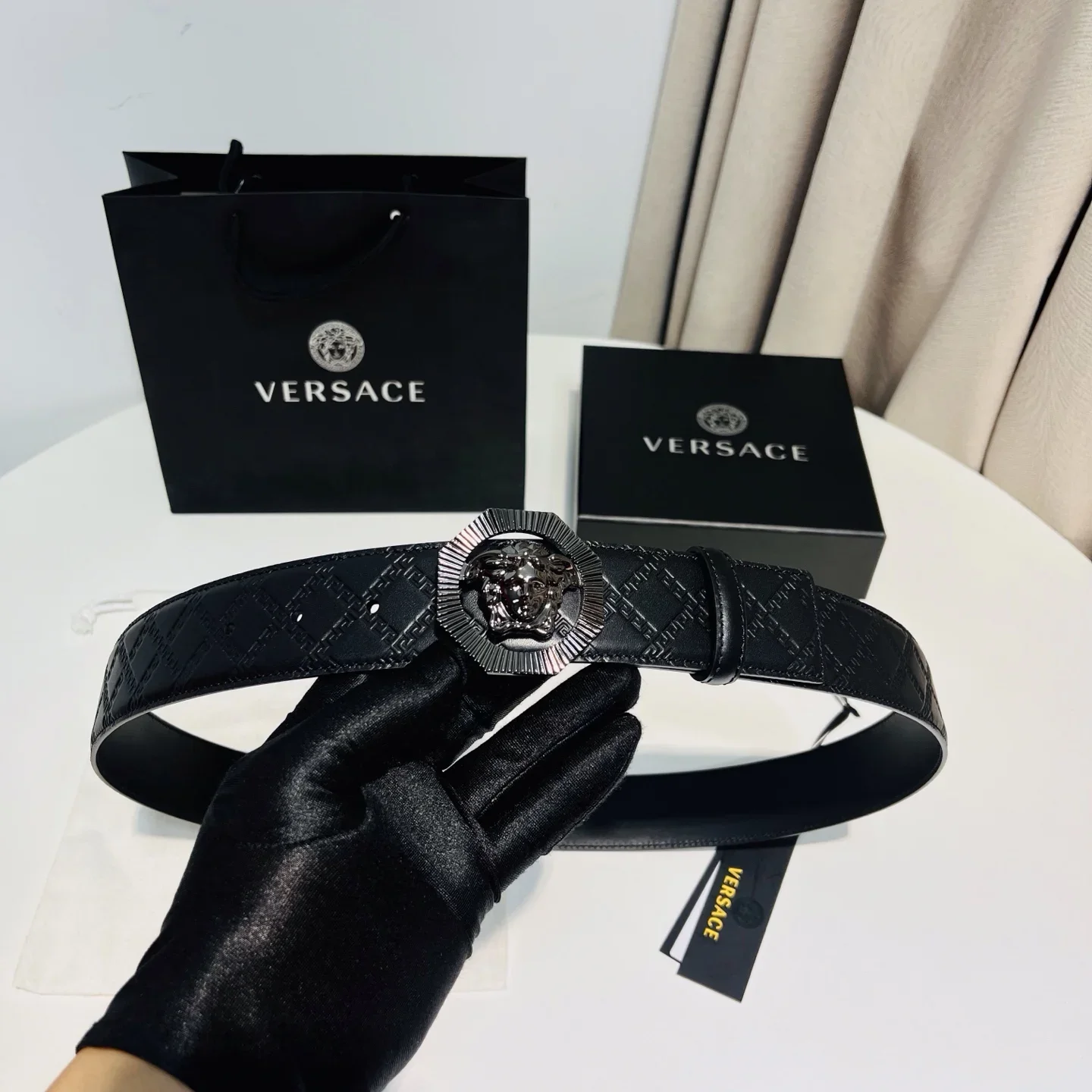 VERSACE Belts Leather 4.0cm Width 160202607050846 - Image 5