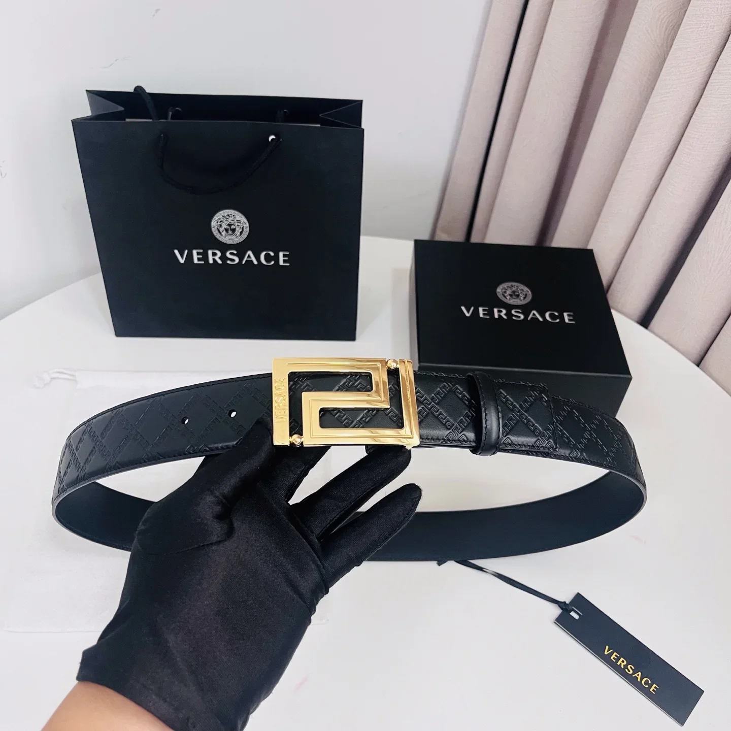 VERSACE Belts Leather 4.0cm Width 170202607050843 - Image 8