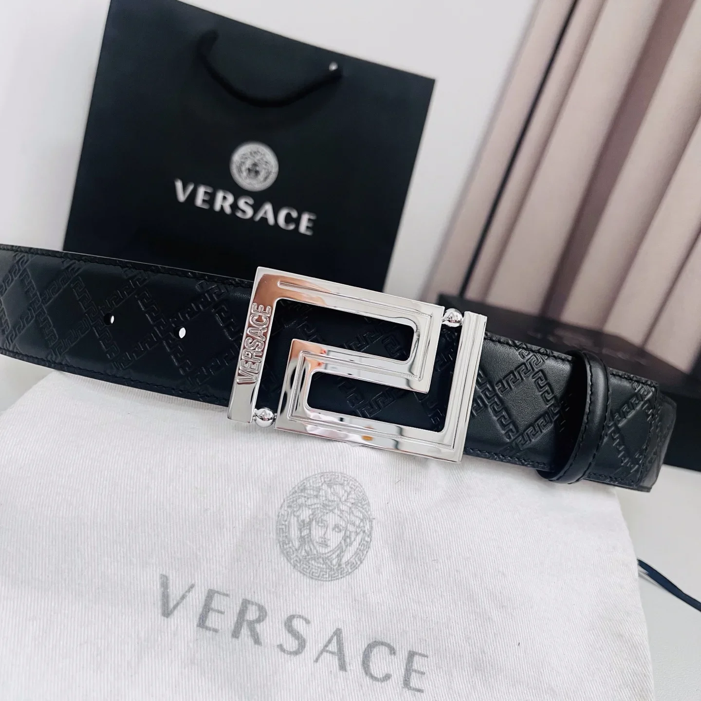 VERSACE Belts Leather 4.0cm Width 170202607050847 - Image 2