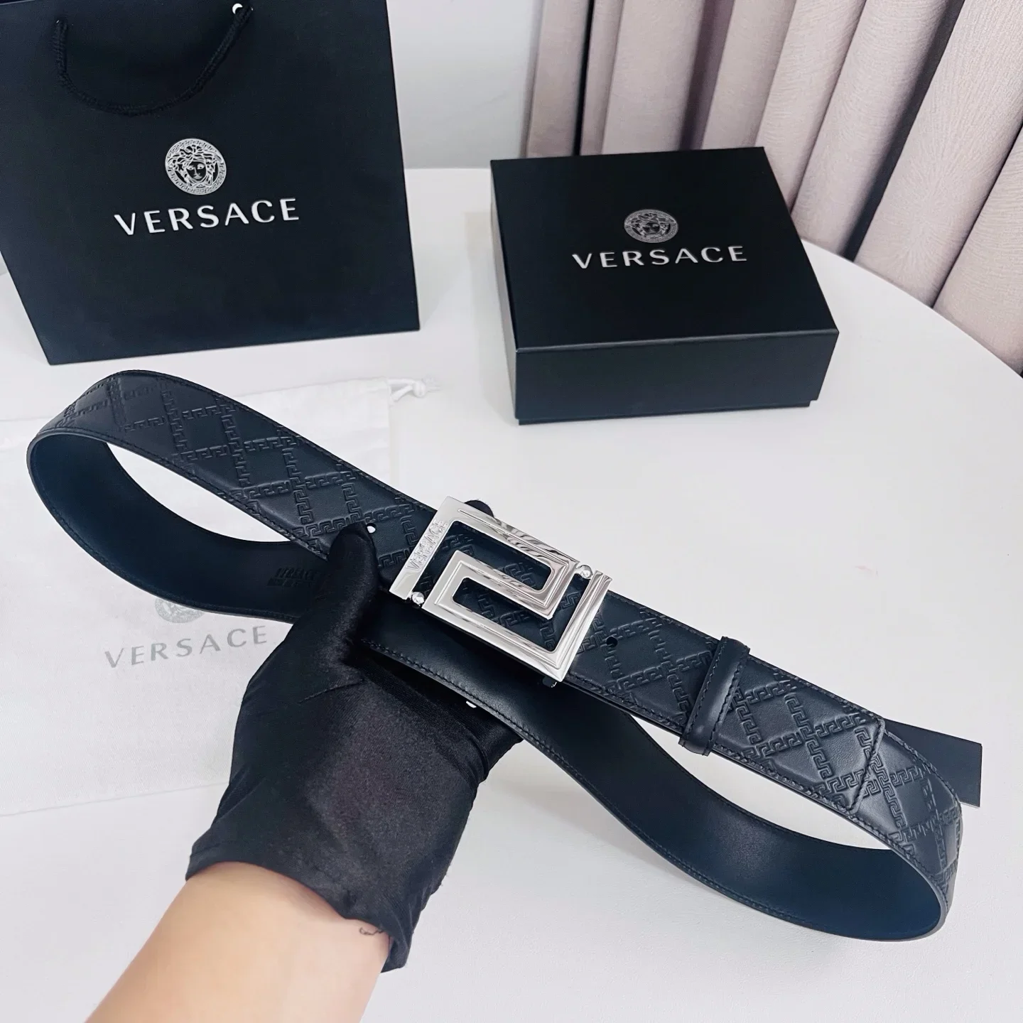 VERSACE Belts Leather 4.0cm Width 170202607050847 - Image 9