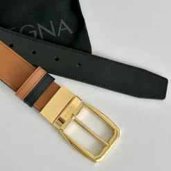 ZEGNA Belts Calf Leather 3.5cm Width 180202607050855
