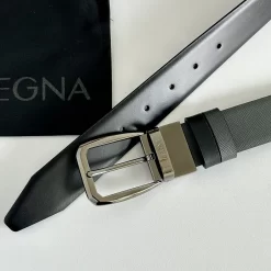ZEGNA Belts Calfskin Leather 3.5cm Width 170202607050857