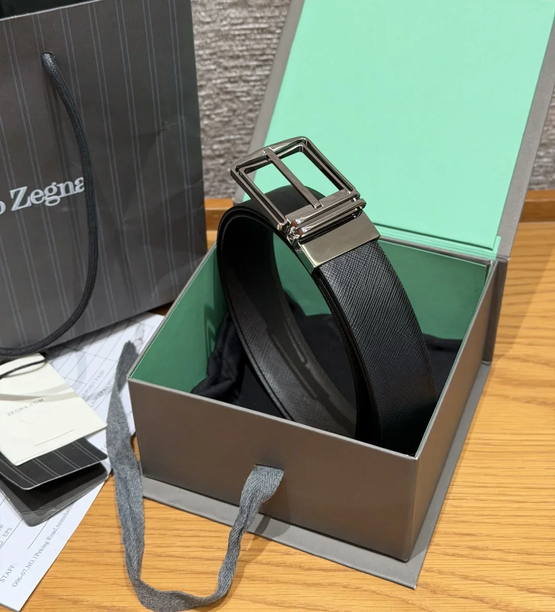 ZEGNA Belts Leather 3.5cm Width 170202607050860