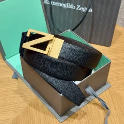ZEGNA Belts Top-layer Leather 3.5cm Width 170202607050856