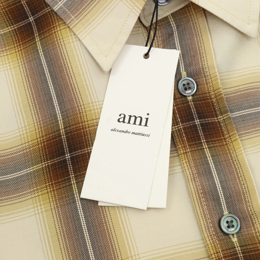 AMI Shirts Lyocell Canvas 38-41 B70202608030004 - Image 6