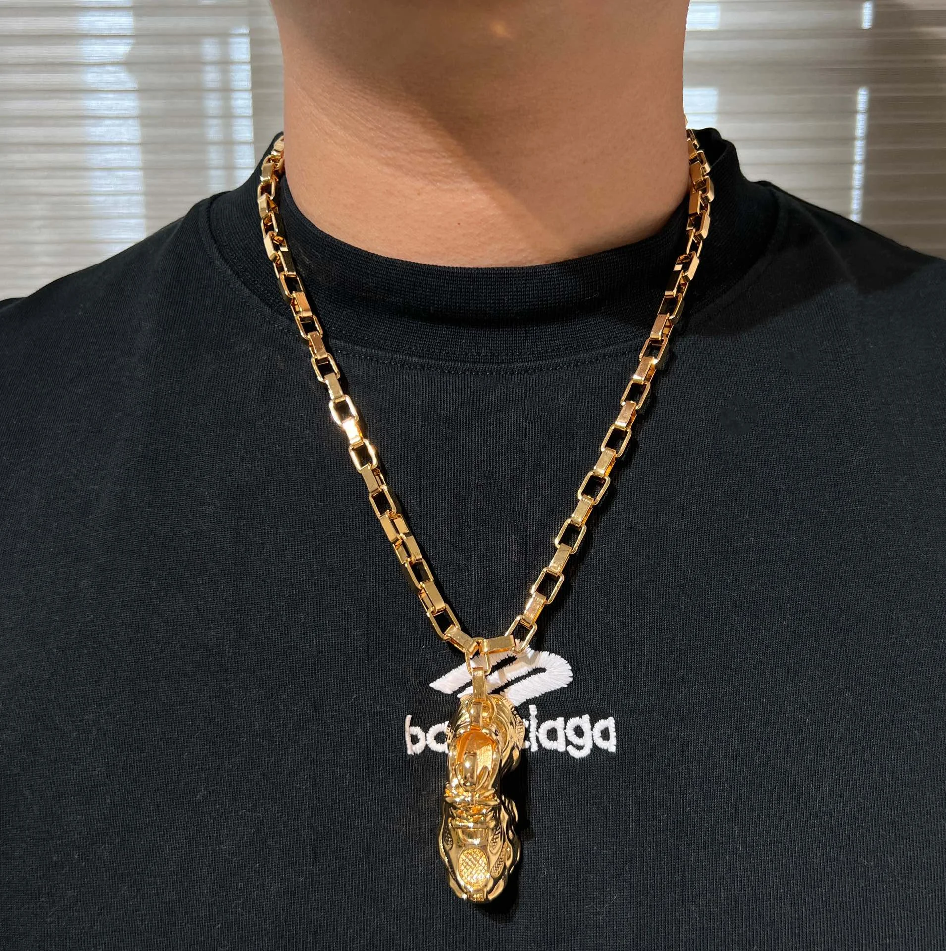 BALENCIAGA Necklaces Brass Gold Plated 55CM A55202608050284 - Image 2