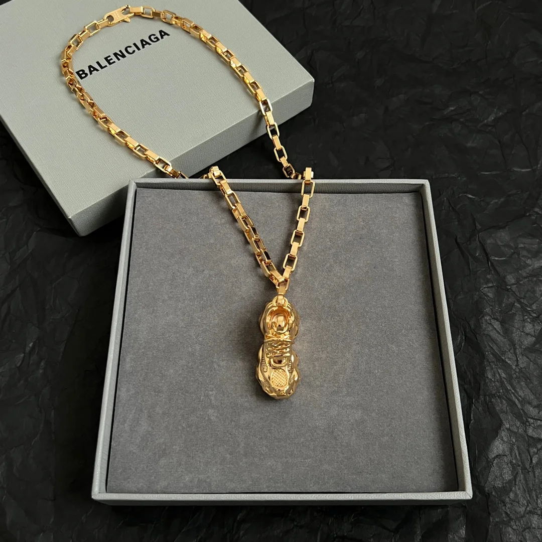 BALENCIAGA Necklaces Brass Gold Plated 55CM A55202608050284 - Image 4