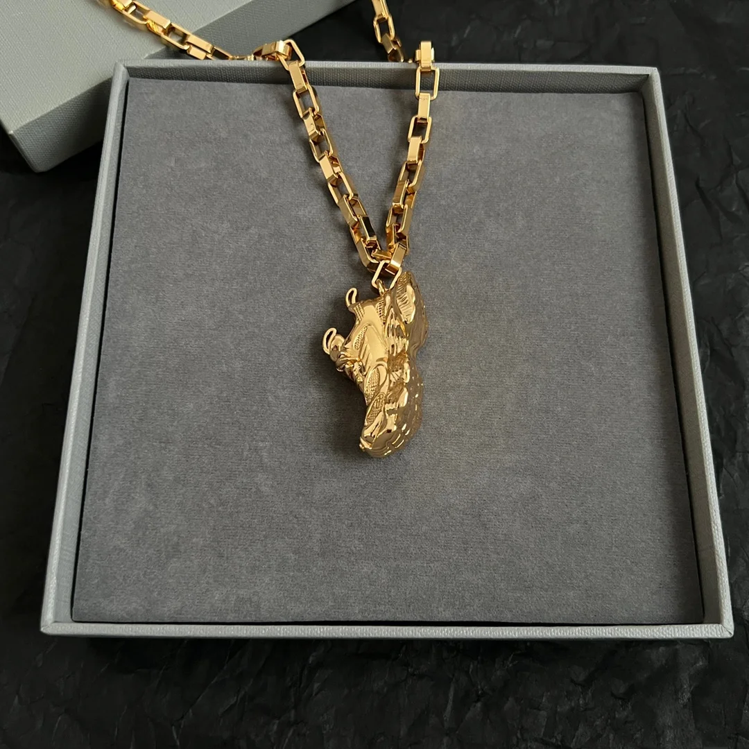 BALENCIAGA Necklaces Brass Gold Plated 55CM A55202608050284 - Image 5