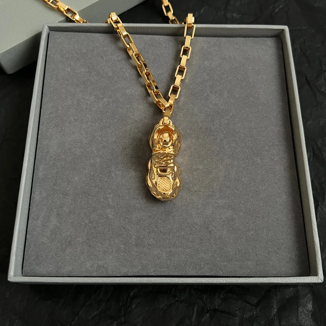 BALENCIAGA Necklaces Brass Gold Plated 55CM A55202608050284 - Image 6